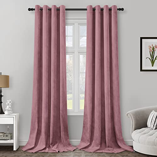 Shop the Best Dusty Rose Velvet Curtains Add a Touch of Luxury to