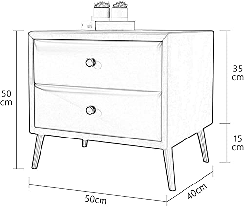 Table de chevet en bois jaune résistant pour optimiser le rangement