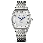 Rotary Men's Automatic Stainless Steel Bracelet White Dial 50m Watch