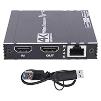 Fockety 4K HDMI Capture Card, 1080P 60Hz USB 3.0 Audio Video Capture Card with Low Latency, Game Captures Device for Streaming, Recording, Gaming, Works on Laptop, PC, Camera