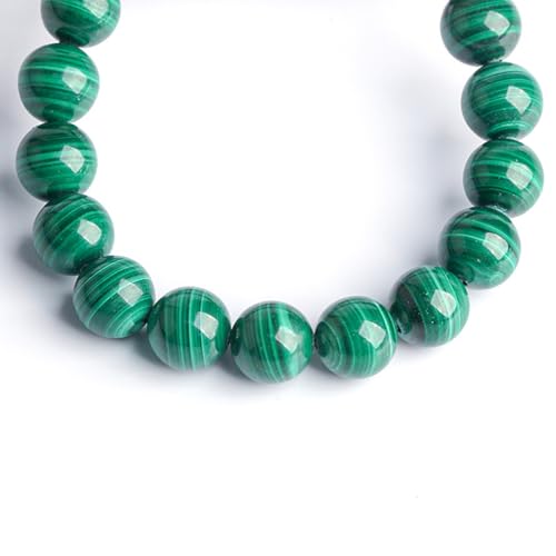Bracelet en malachite authentique cadeau idéal en perles de pierres 9mm mixte
