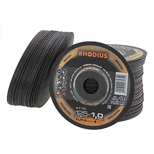RHODIUS Alpha 100 Stück Trennscheiben Inox 125x1,0x22,23mm