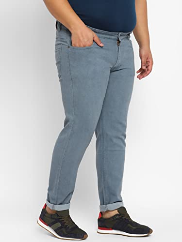 Image of Urbano Plus Men's Regular Fit Mid Rise Denim Jeans Stretchable