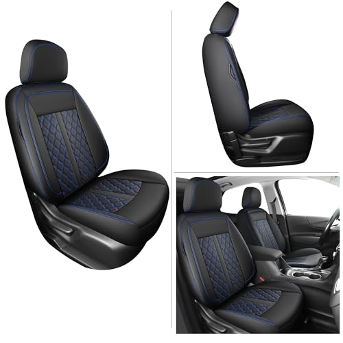 Huidasource 2PCS Frontier Seat Covers 2022-2025, Breathable Seat Protector, Full Coverage Seat Cushion Covers Custom Fit for Frontier S SV PRO-X PRO-4X SL King Cab Crew Cab(Front Pair/Black&Blue) by Huidasource - Image 8