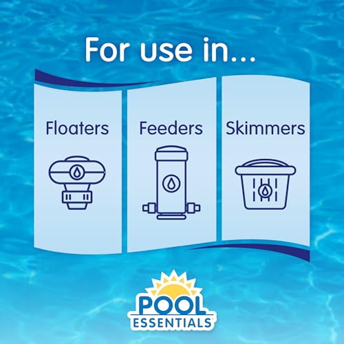 Image of Pool Essentials 99% Chlorinating Tablets | 3 Inch Chlorine Tablets, Kills Bacteria, Long Lasting, Slow-Dissolving sanitizer, 99% Trichlor, 50LB