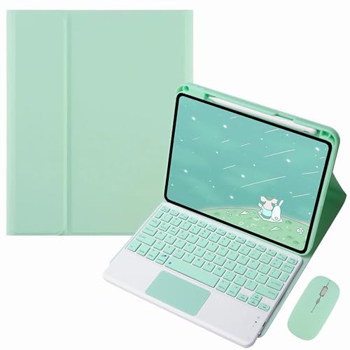 GUPENAA iPad Pro 13C`iM4j 2024pL[{[hP[XAMz_[A}EXt}OlbgECXBluetoothL[{[h,Mint green 1