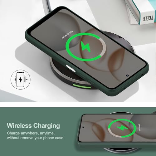 Coque Honor 400 Smart en silicone souple vert antichoc avec doublure microfibre
