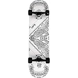 Punked Bandana Complete Skateboard - 7.75 White