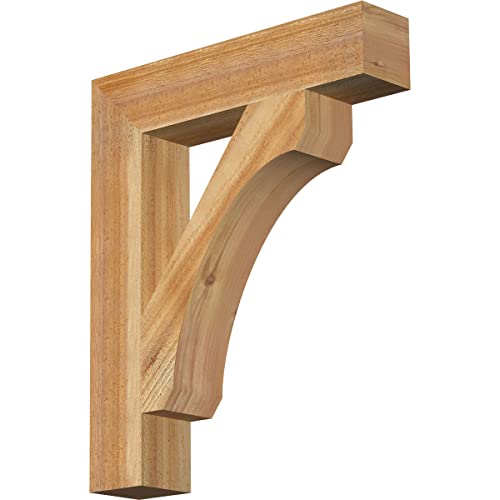 4"W x 20"D x 24"H Legacy Block Rough Sawn Bracket, Western Red Cedar
