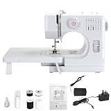 M MUNCASO Small Sewing Machine,14 Stitch Electronic Sewing Machines,Sewing Machine for Beginners Double-line Two-speed Sewing Machines Reverse Stitch