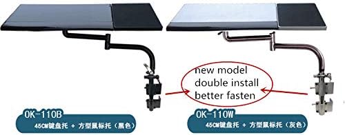 Multifunctoinal Full Motion Desk Edge/Table Side/Chair Leg Clamping Mouse Pad/Keyboard Tray Holder Laptop Desk Notebook Stand