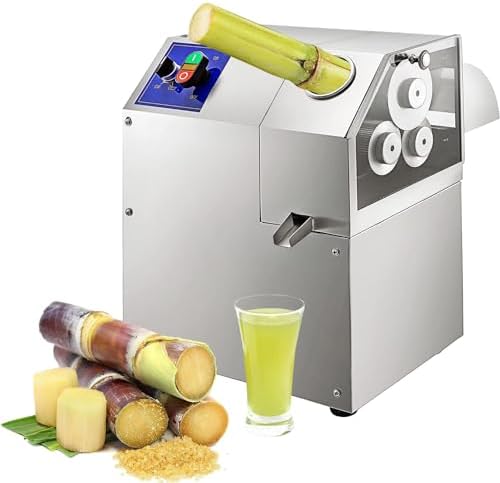 Extractor de Jugos Eléctrico 3 Rodillos Acero Inoxidable 400W 110V