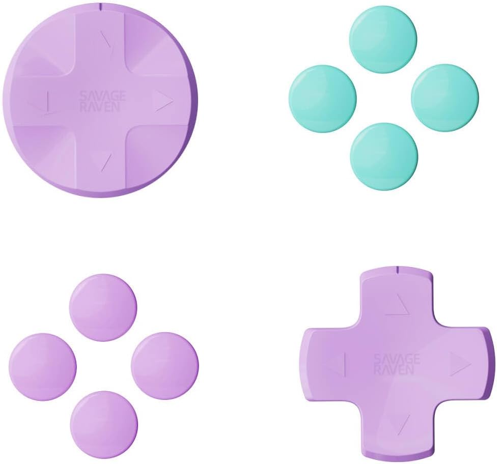 Savage Raven by Skull & Co. Switch2 Joy-Con D-Pad Cover Set, Comfortable Operation, Easy Installation, "Light Fuchsia"