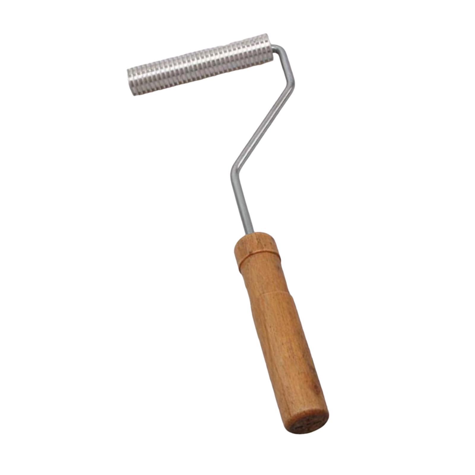 Mophrati Wood Fiberglass Roller Tool Bubble Paddle Tool User Friendly Comfortable Reliable Action Aluminum Sturdy And To Fiberglass Resin Laminating Paint Roller, 25X100mm