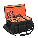 IBVIVIC Gigband-Kabel-Dokumententasche mit verstellbaren Trennwänden, DJ-Gigbag für Kabel, DJ-Ausrüstung, Soundinstrumente und Zubehör, 40,6 x 30,5 x 27,9 cm (L x B x H)