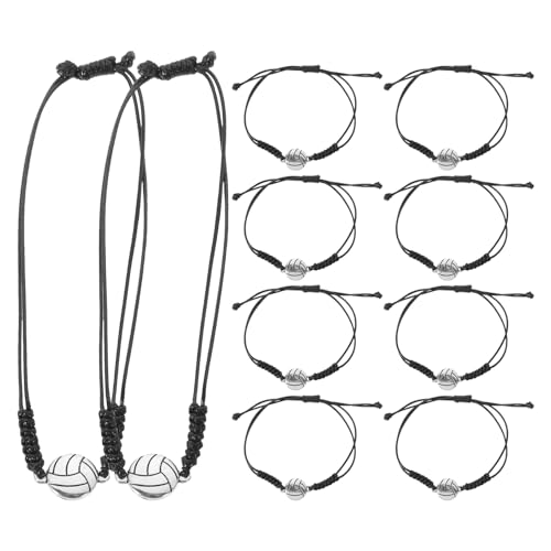 Toyvian Pulsera De Voleibol Ajustable Para Niños y Niñas, Cuerda Tejida Resistente Al Desgaste, Pulseras De Animación Mayor, 20 Piezas Por Paquete, Recuerdos Deportivos Para Equipos Juveniles