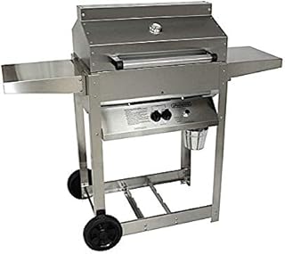 review Phoenix SDRIV4LDDP Stainless Steel Riveted Grill Head on Cart - LP