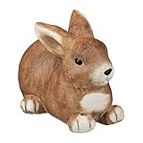 Basics: Liebevoll bemalte wetter- und frostfeste Gartenfigur aus Keramik - HBT: ca. 27,5 x 25 x 39 cm