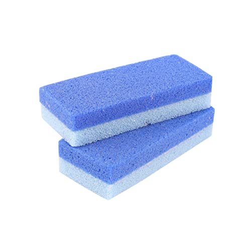 OSOLADY 2Pcs Blue Foot Rubbing Tool Double Sided Dead Skin Remover Removing Stone for Foot Care Portable Foot Scrubber for Home Daily Use