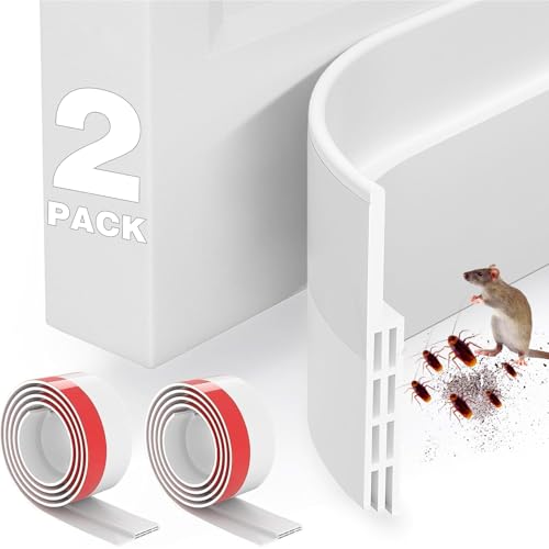 2 Packs Door Draft Stoppers, Under Door Draft Sweep, Door soundproofing Strip for Noise Insulation,Weather Stripping Door Seal, 2