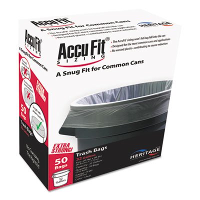 Can Liners, 32gal, 0.9mil, Clear, 33" x 44", 50/Box (4 Boxes)