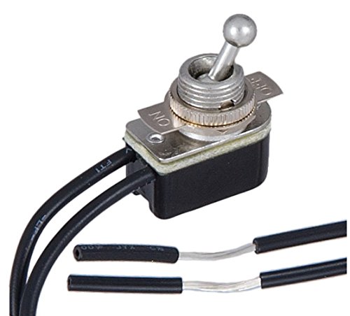 B&P Lamp® On-Off Nickel Toggle Switch