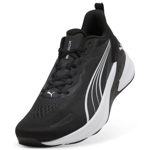 PUMA Chaussures de Training Action Pro Unisexe 36, Black White