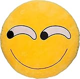 Ducomi Kissen Emoji Emoticon Smiley und Poo - weiches Kissen 30 cm, Gadget Geburtstag Geschenk - Dekorative Partykissen (Sinister)