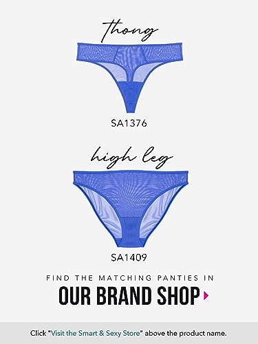 Image of Smart & Sexy Women's Sheer Mesh Demi Underwire Bra - See Through Bras