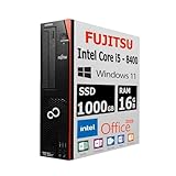 【整備済み品】富士通 デスクトップPC D587/D588/第8世代 i5-8400/Win11 Pro/MS Office H&B 2019/wajunのwifi/Bluetooth/DVD/16GB/1TB SSD image