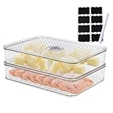 Punorric Cheese Container for Fridge 3.5L - 2 Pack Cheese Box, Fridge Containers...
