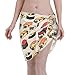 LKKPT Sushi Pug Funny Womens Beach Wrap Gonne Grembiule Corto Sarong Costumi da Bagno Cover Up Sexy Bikini Wrap Pareo
