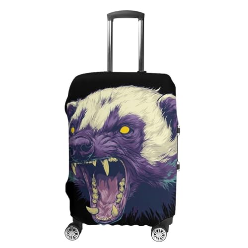 Fierce Honeybadger Luggage Covers Washable Travel Suitcase Cover Elastic Baggage Protector
