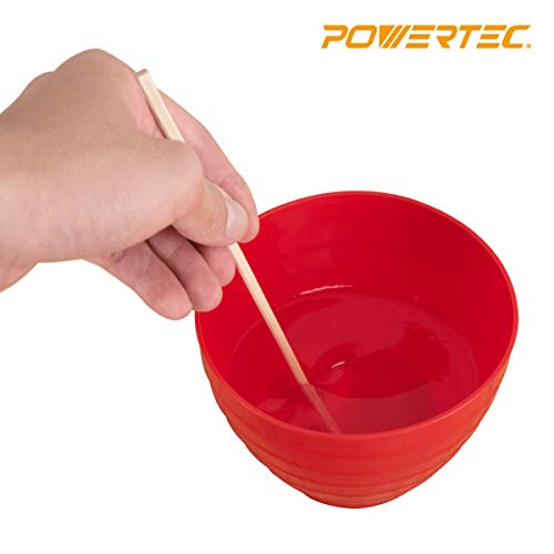 Tazón plástico POWERTEC 25 oz rojo 3 unidades miniatura 5