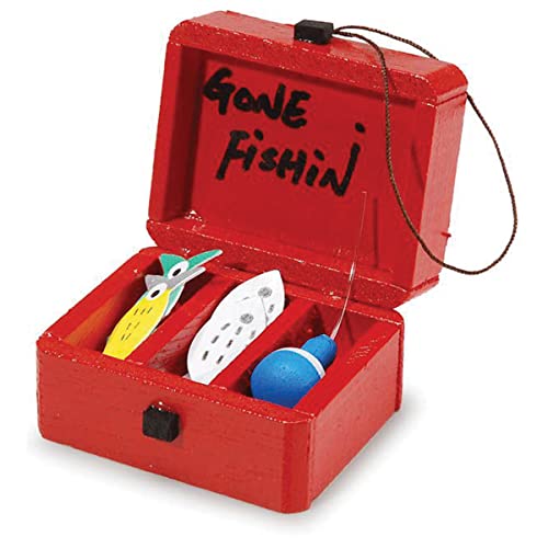 Darice Timeless Miniatures-Gone Fishing Toy Tackle Box