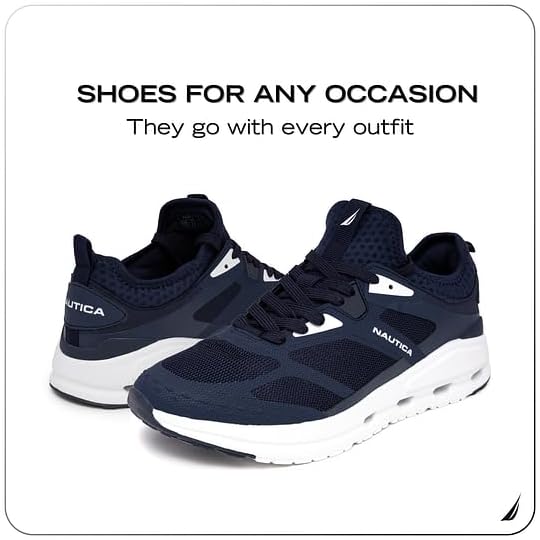 Nautica Mens Running Sneakers Sport Fashion Lace-Up Athletic Soft Shoes for Gym Tennis Men – Cushioned, Breathable, Lightweight & Comfortable - Image 3