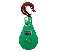 Vista 17 de Mytee Products Bloque de arrebate con gancho WLL 2 Toneladas Polea de 3"' + ' Cable de alambre de 3/8" Pulley para rescate con enrollamiento
