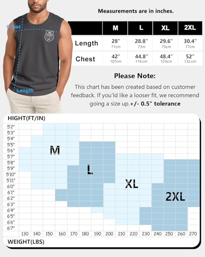 Flafens Tank Tops Men - Sleeveless Shirts for Men Graphic Cotton Mens Tank Tops Summer Fashion Casual Loose Fit Tanktop2