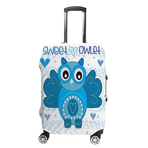 Housse de protection pour valise à roulettes Chehong chouette