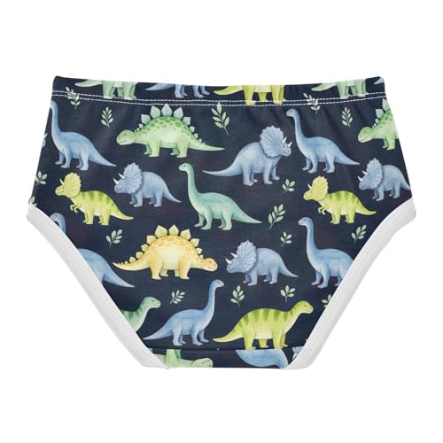Joisal Funny Girls Underwear Toddlers 2t Cotton Girl Panties Cute Watercolor Dinosaurs Colorful Briefs Girls Undies2