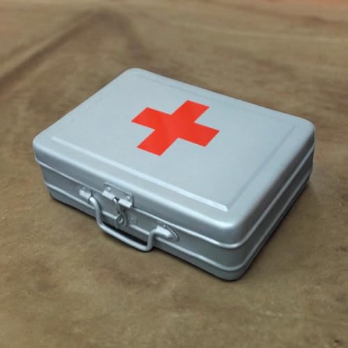 Image of JAYCO Aluminum First Aid Box /Trunk (Empty) - 14 inch Large Size, 35 cm x 27 cm x 10 cm, Silver