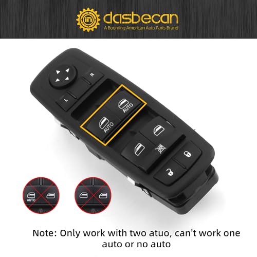 image for Dasbecan 68110871AA Driver Side Power Master Window Switch Compatible 