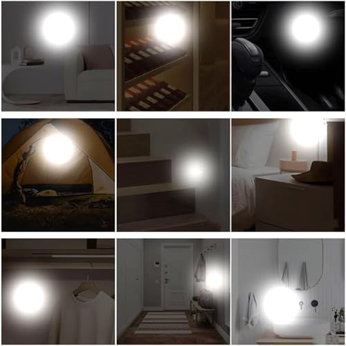 Luz de lectura para coche recargable con iluminación interior blanca universal 4