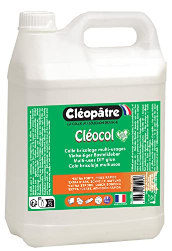 Cléopâtre - CC5L - Cléocol - Colle Blanche multi usage - Recharge de Colle - Bidon 5 kg