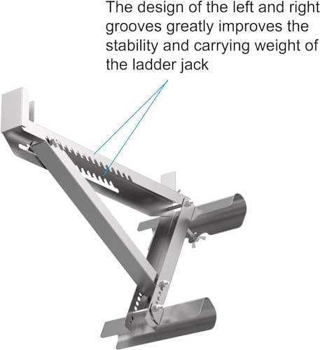 image for Adamoss Ladder Jacks 2 Pack for Metaltech Scaffolding Platform,Two-Run