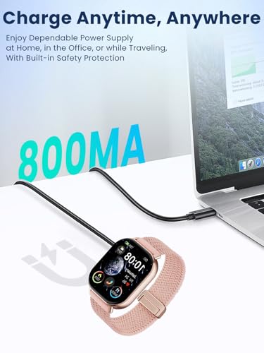 Cable de carga para Moutarlier P131 de 2.05 pulgadas negro con adaptador USB-C 5