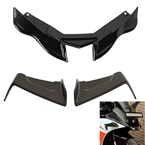 Image of Vagary Combo of Black Winglet with Bike Side Wings for Yamaha R15 V4 / R15 M