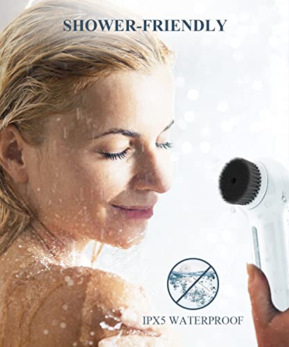 TOUCHBeauty Electric Facial Cleansing Brush: Spin Face Cleansing Brush with Wall Holder - Rechargeable Face Scrubber with 6 Speeds Adjustment (YM-1766-new)