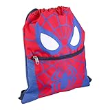 Marvel Spiderman Mochila para Niños, Bolsa de Gimnasio Infantil, Mochila Escolar, Bolso de Viaje, Bolsa Multifuncional, Mochila Guarderia, Regalo para Niños
