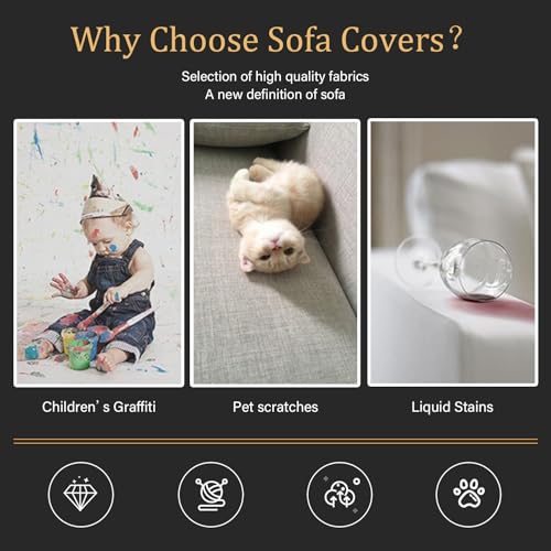 Funda de sofa elastica de elastano lavable y protector de muebles 7